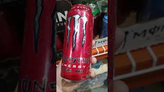 monster energy drink ultra red #satisfying #youtubeshorts #shorts