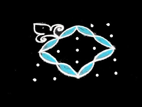 Beginners Creative Kolam Designs With 5X5 Dots || Muggulu Designs ||rangoli Dots Kolam