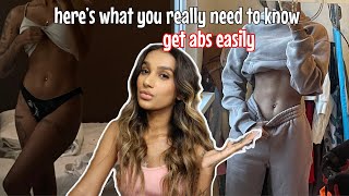 How to ACTUALLY get a flat stomach | the EASY way.