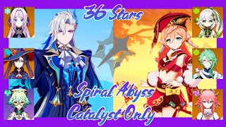 C1 Neuvillette Freeze & C5 Yanfei Burn - Spiral Abyss 5.6 Catalyst-Only 36 Stars - Genshin Impact C1 Neuvillette Freeze & C5 Yanfei Burn - Spiral Abyss 5.6 Catalyst-Only 36 Stars - Genshin Impact