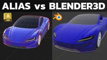 SubD Modeling in Car Design: Alias vs Blender3D - Which one to choose?