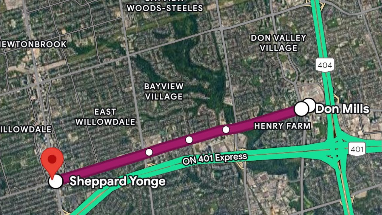 TTC line 4 ride Don mills to Sheppard Young 12/20/25
