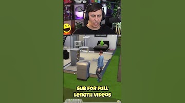 When your sim KICKS the TRASH CAN! (The Sims 4) #shorts