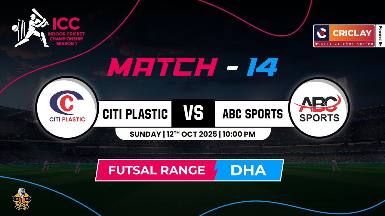 Citi Plastic vs ABC Sports | Match 14 | ICC Indoor Cricket Championship S1 | Powered by Criclay