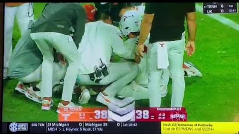 Arch Manning injured vs Mississippi State 