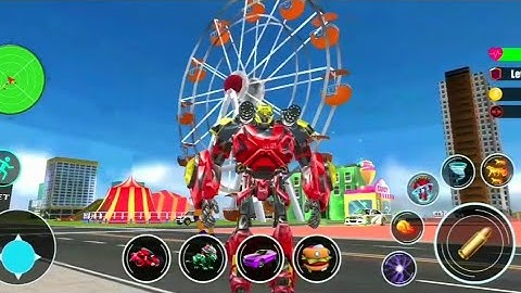 Flying Tiger Robot Car Transformer Games || Level 6 - Car Game Android Gameplay