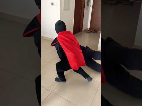 Superhero fighting robber