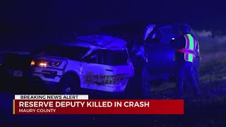 Maury County Sheriff’s Deputy killed in crash