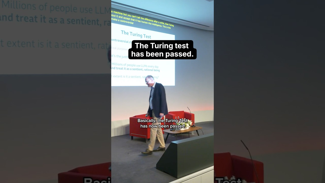 'The Turing test has been passed' 🤖👱#science #history #ai