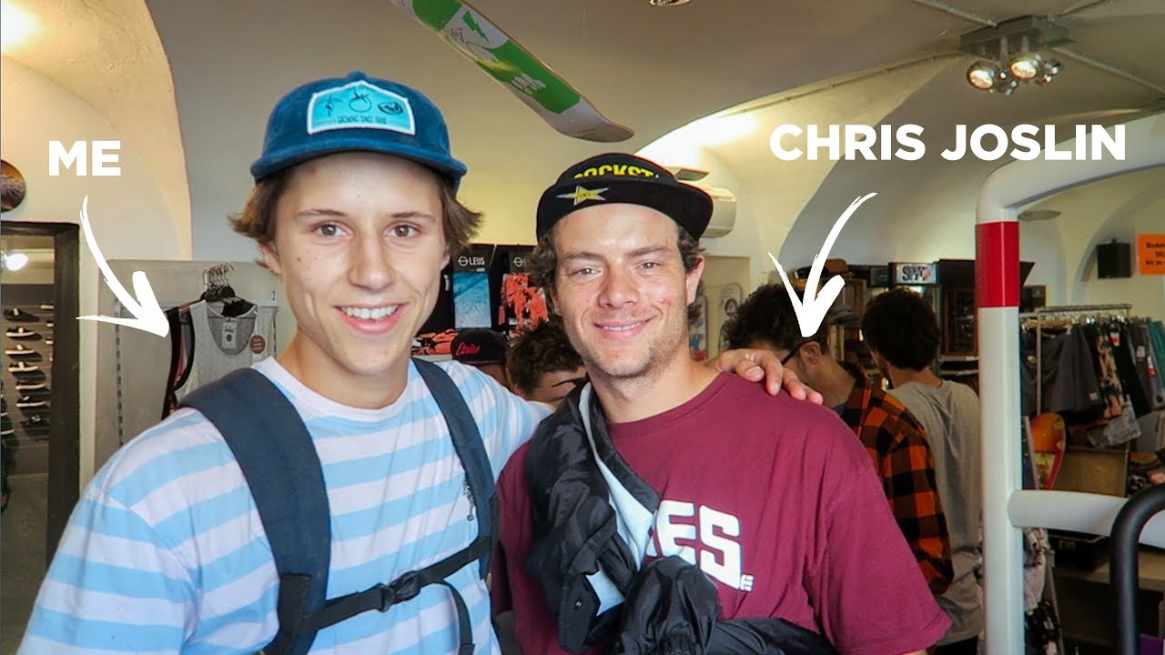I met CHRIS JOSLIN at the Skate Shop in Innsbruck !