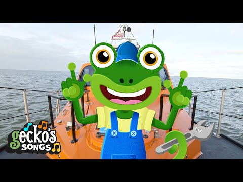 Lifeboat Rescue Song! ⚓ | Gecko's Garage | Nursery Rhymes for Kids