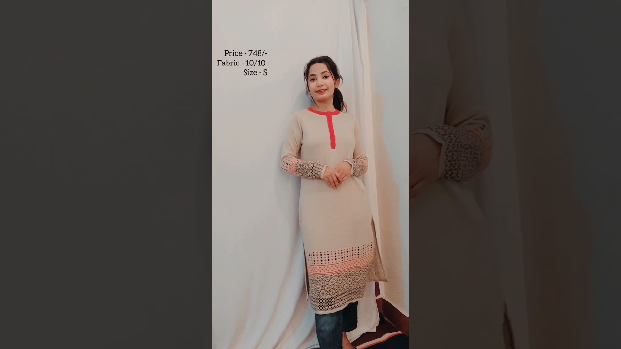 Flipkart woolen kurti review 