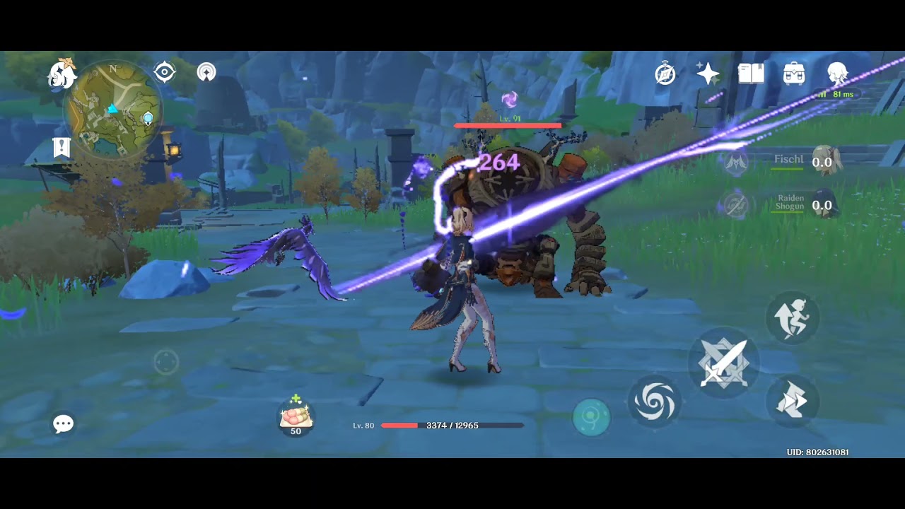 Jean Dandelion Breeze - 2 Swirls on Cast with Fischl + Raiden