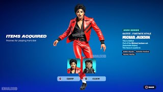 How To Get Michael Jackson Thriller Skin NOW FREE In Fortnite (Unlocked LEGO Michael Jackson Style)