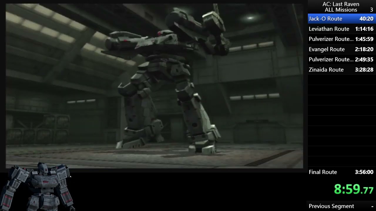 Armored Core Last Raven All MIssions WORLD RECORD 