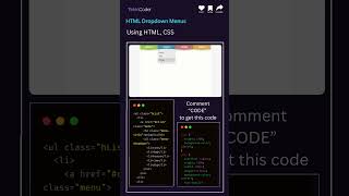 Cool Animated Menu in HTML & CSS 🔥 | UI Animation 2025 #coding #uidesignlearning #webdesign #htmlcss