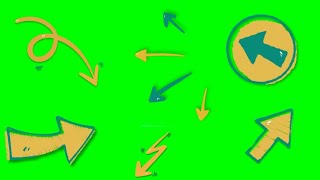 Green Screen : Different Arrows Effect Video / Arrow Mark Effect Video @boomeffect3548