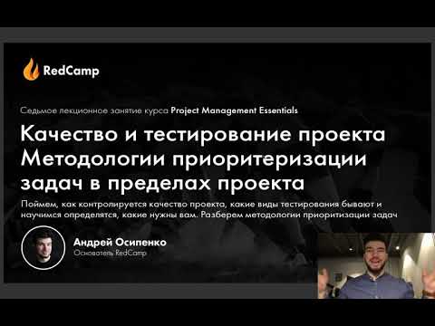 #7 QA/QC Процессы, Тестирование и Приоритеты в проектах