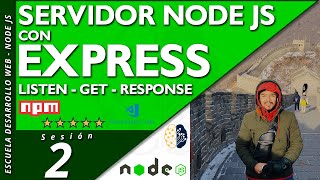 ExpressJs 🚀 Servidor Node Js con EXPRESS | listen, get, response ✅