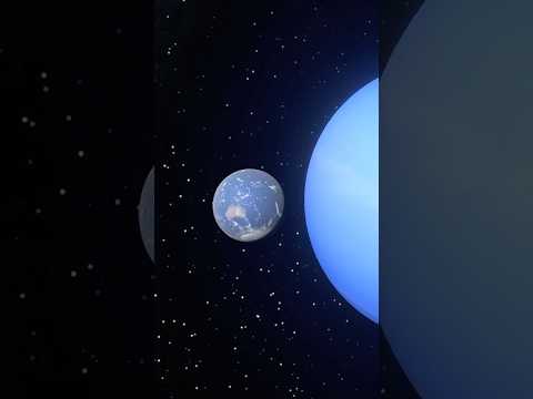 Earth To Neptune Size Comparison Shorts Solarsystem Planets 