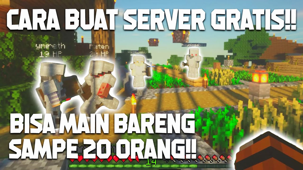 Cara Bikin Server Gratis Di Minecraft Youtube