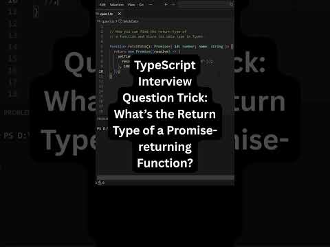TypeScript Interview Question Trick: What’s the Return Type of a Promise-returning Function?
