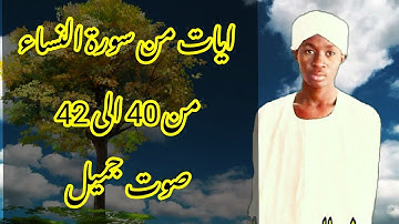 ثاني مرة علي اليوتيوب صوت (محمد عوض حسين) ايات من سورة النساء صوت جميل جدا