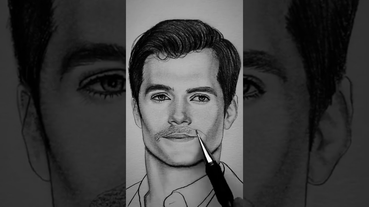 How to draw beard on face 🧔 | Easy tutorial video ✏️ | Subscribe for more arts ❣️#SHORT