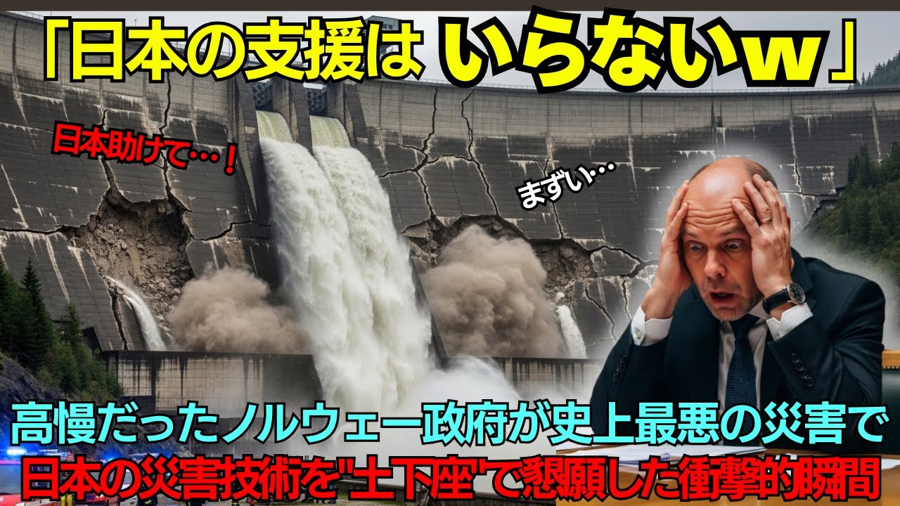【海外の反応】「ヨーロッパに支援など不要だ」日本は不要だと高慢だったノルウェー政府が、日本の災害技術を