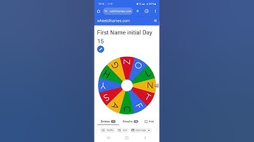 If it Lands on Your 1st Name Initial, You are Out. Day 15