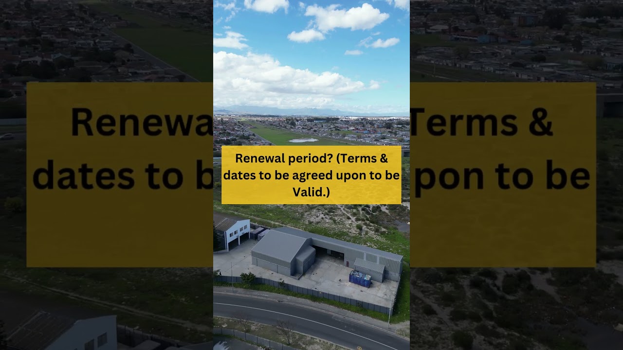 Vital factors to consider when entering into a new lease.