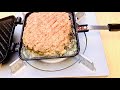 ホットサンドメーカーでハンバーグを作ったら肉汁事故起きたw