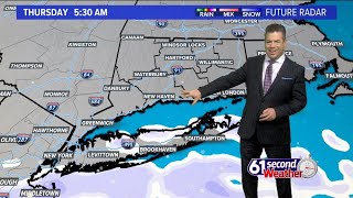 Mostly cloudy and cold for Wednesday