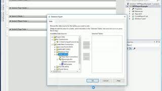 Adding Datasource to Crystal Report WPF Project