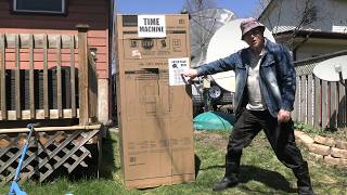 Using a Cardboard Box Time Machine to Travel Back #CardboardTimeMachine #BackToTheFuture #TimeTravel