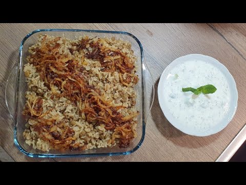 مدردرة أو مجدرة الرز على الطريقة اللبنانية بنكهة مميزة    