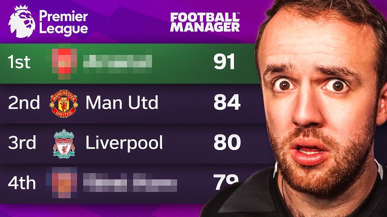 I Used Football Manager to Predict the Premier League Winner
