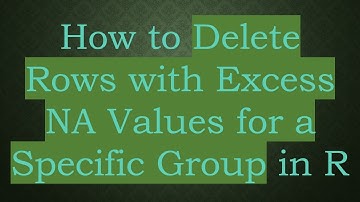 How to Delete Rows with Excess NA Values for a Specific Group in R