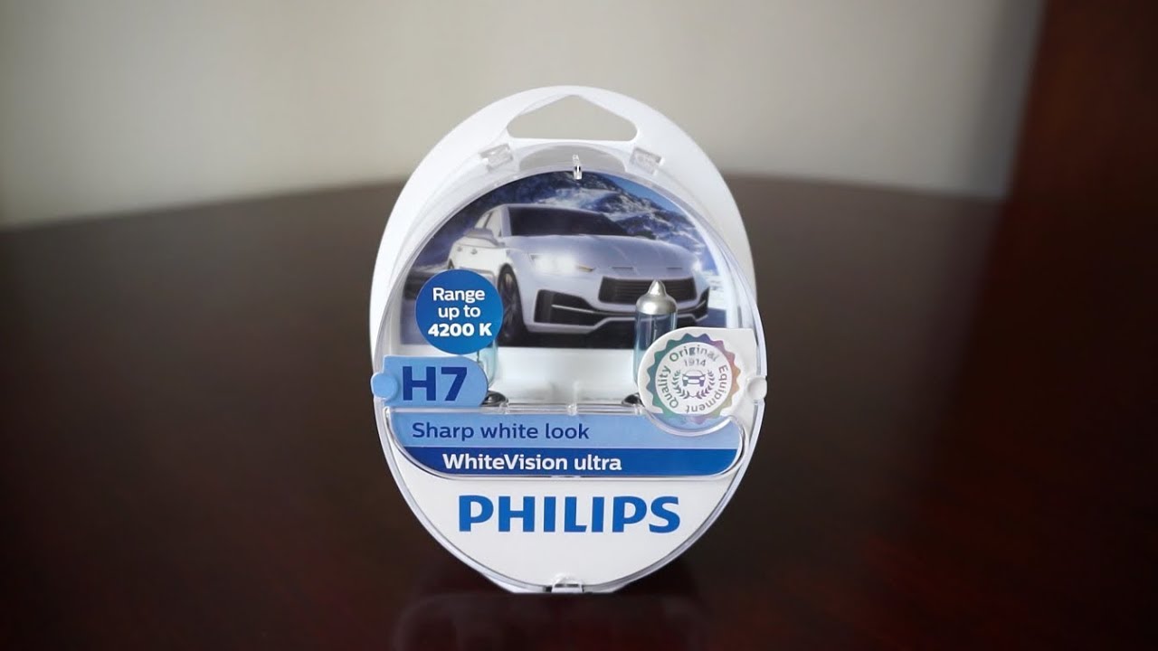  Philips 12972WVUSM WhiteVision Car Headlight Bulb H7