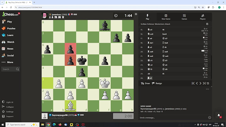 Brzopotezna partija na 3 min. Mat u poslednjoj sekundi