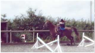 Gridwork, Jumping 2'9 for the first time + Fall.