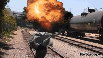 Train Explosion After Effects and 3dsmax
