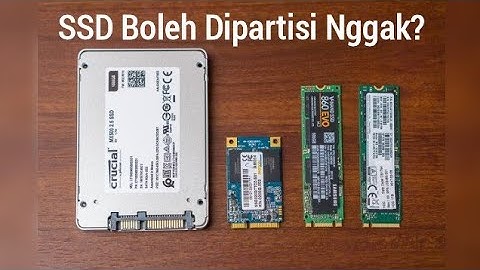Bolehkah SSD Dipartisi ? jawaban ada di microsoft windows
