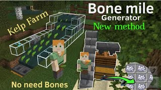 Bone meal Farm | with new kelp method in minecraft hindi tutorial | kelp Farming convert to bonemeal