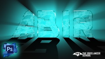 Logo Design - Glass Effect - Light Burst Text Effect in Photoshop CC for Beginner