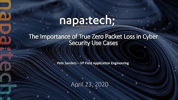 Cyber Talk Napatech - Network Capture Hardware