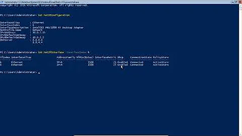 Powershell Static Ip address