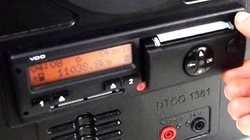 How to change tachograph paper rolls in the Siemens VDO Digital Tachograph