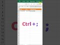 Excel Shortcuts ! Advanced excel shortcut keys ! Best Excel Shortcuts #excelshortcuts #shorts