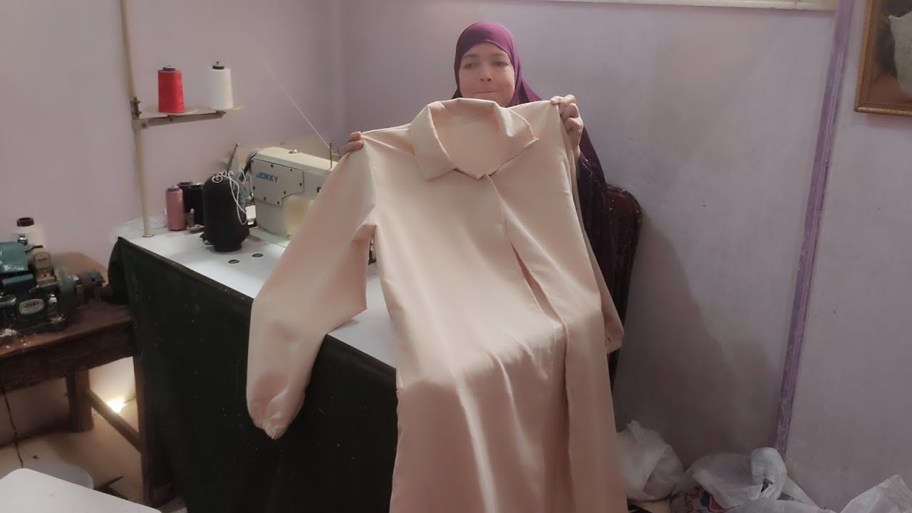 # ازاي تبقي استاذه في 👏👏قص وخياطه بالطو طويل 💥💥